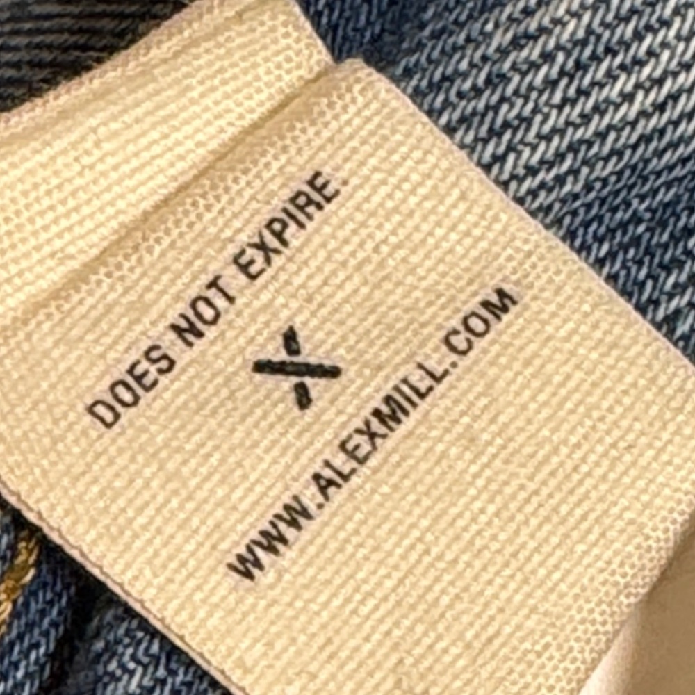 ALEX MILL Bev Jeans Mid Rise Relaxed Straight Vintage Light Indigo Wash 32/30 - Picture 7 of 16